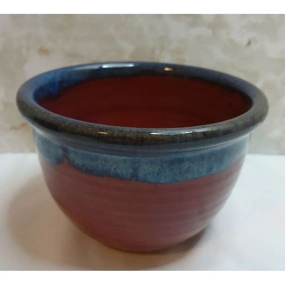 Vintage T. Puterbaugh Gill Handmade Pottery 1993 Bowl Red Banks Mississippi Art